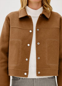 Rails Mountain Jacket in camel - women's jacket - detail view
