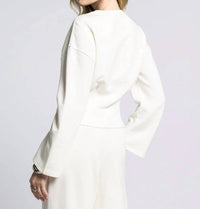 Weekend Los Angeles Carmelle Long Sleeve Top in dove - women's long sleeve top - alternate view