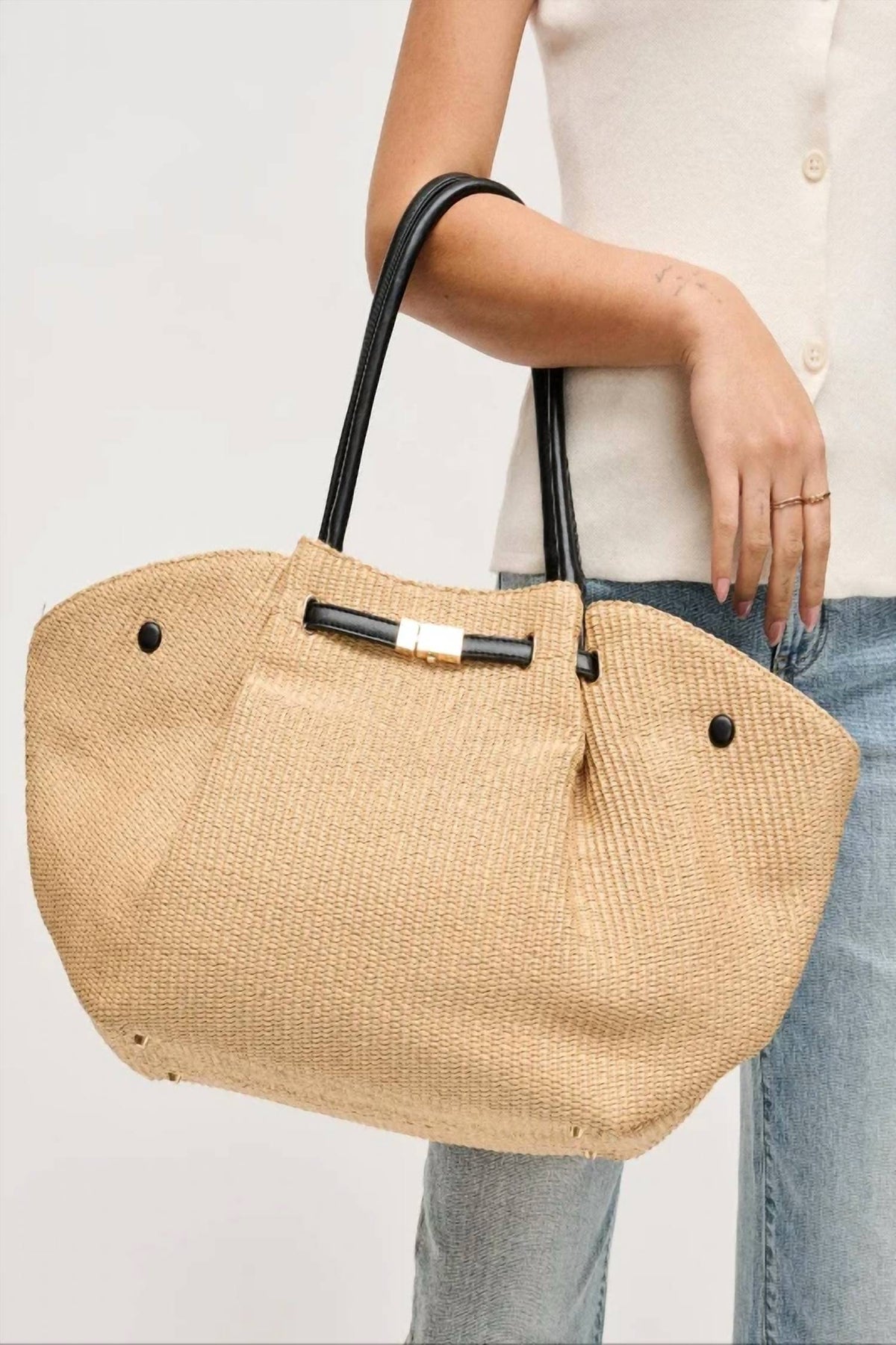 Urban Expressions - Women's Kaia Straw Tote Bag