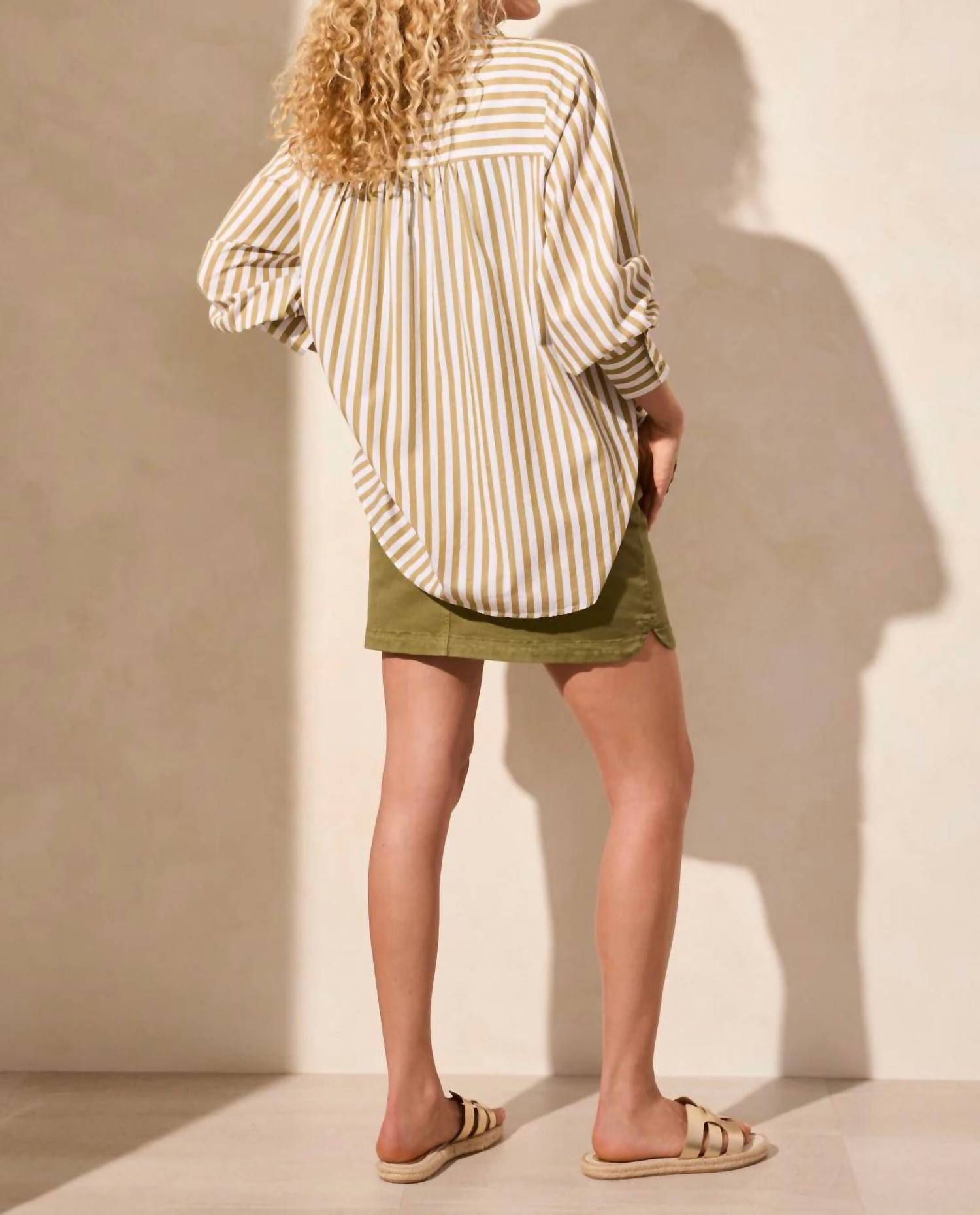Tribal - Stripe Button-front Shirt