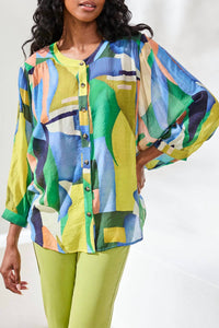 Tribal - Flowy Dolman Sleeve Blouse