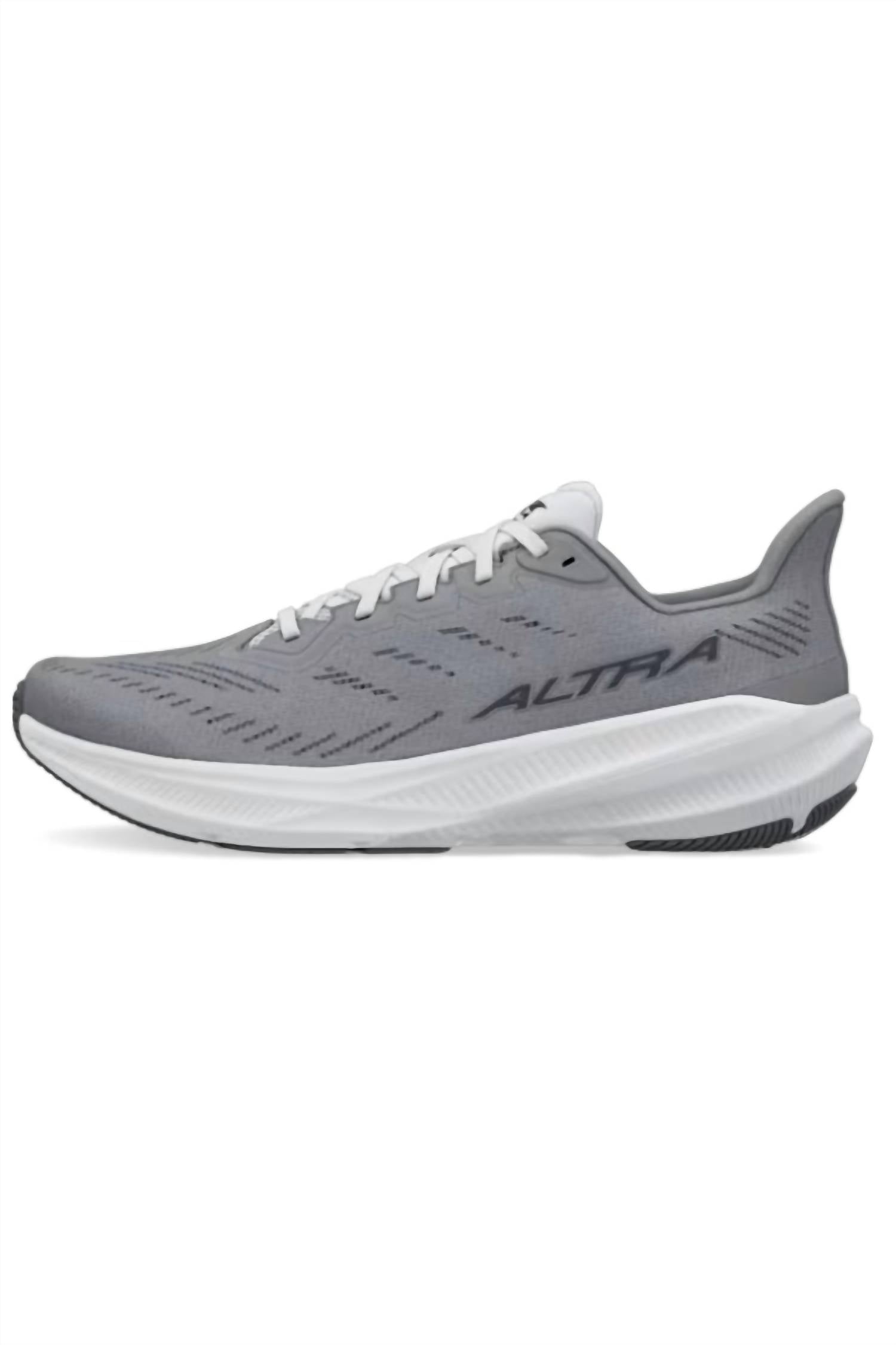 ALTRA Men's Experience Flow 2 Running Shoes in grey - men's shoe - detail view
