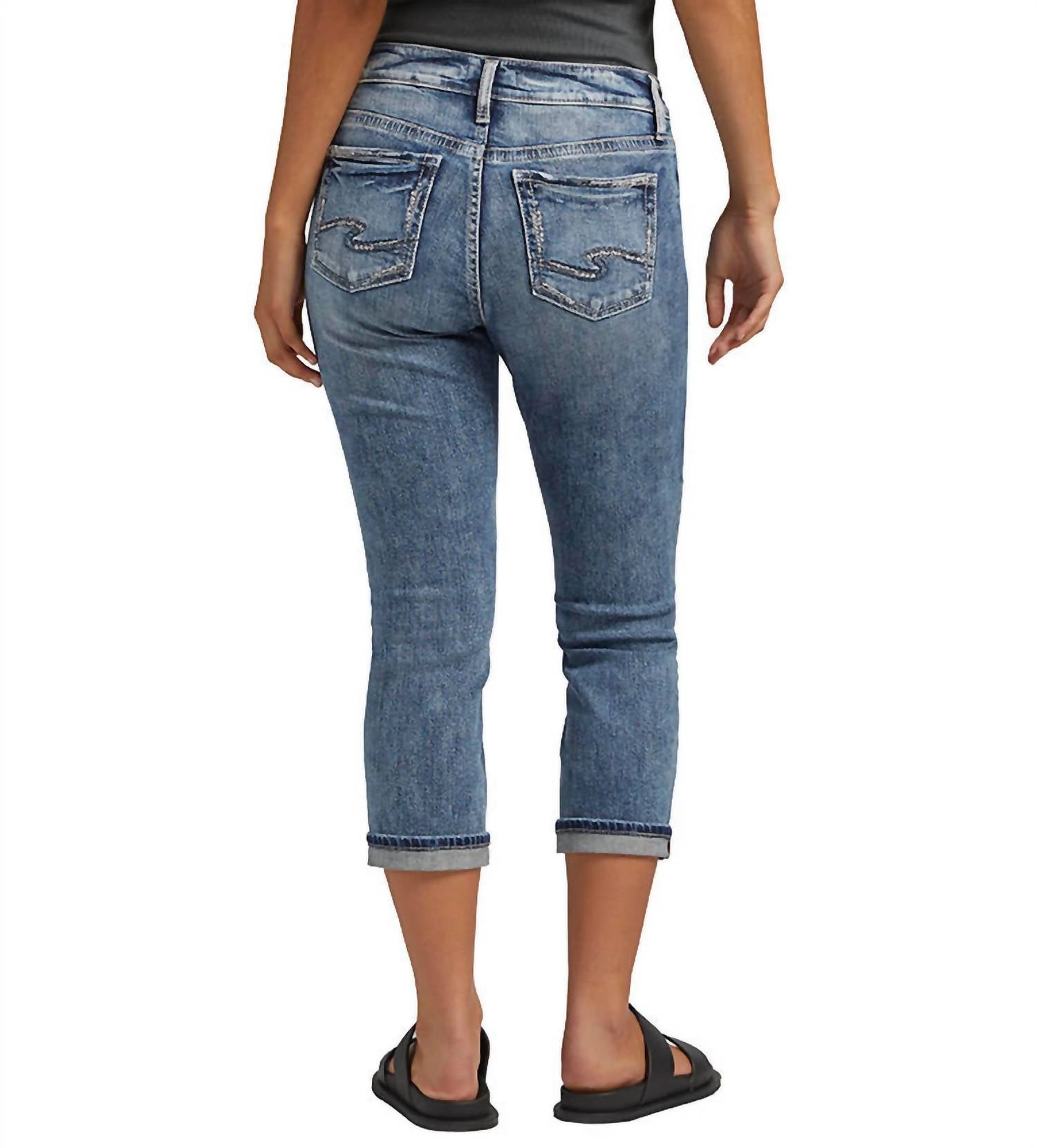 Elyse Mid Rise Capri Jean