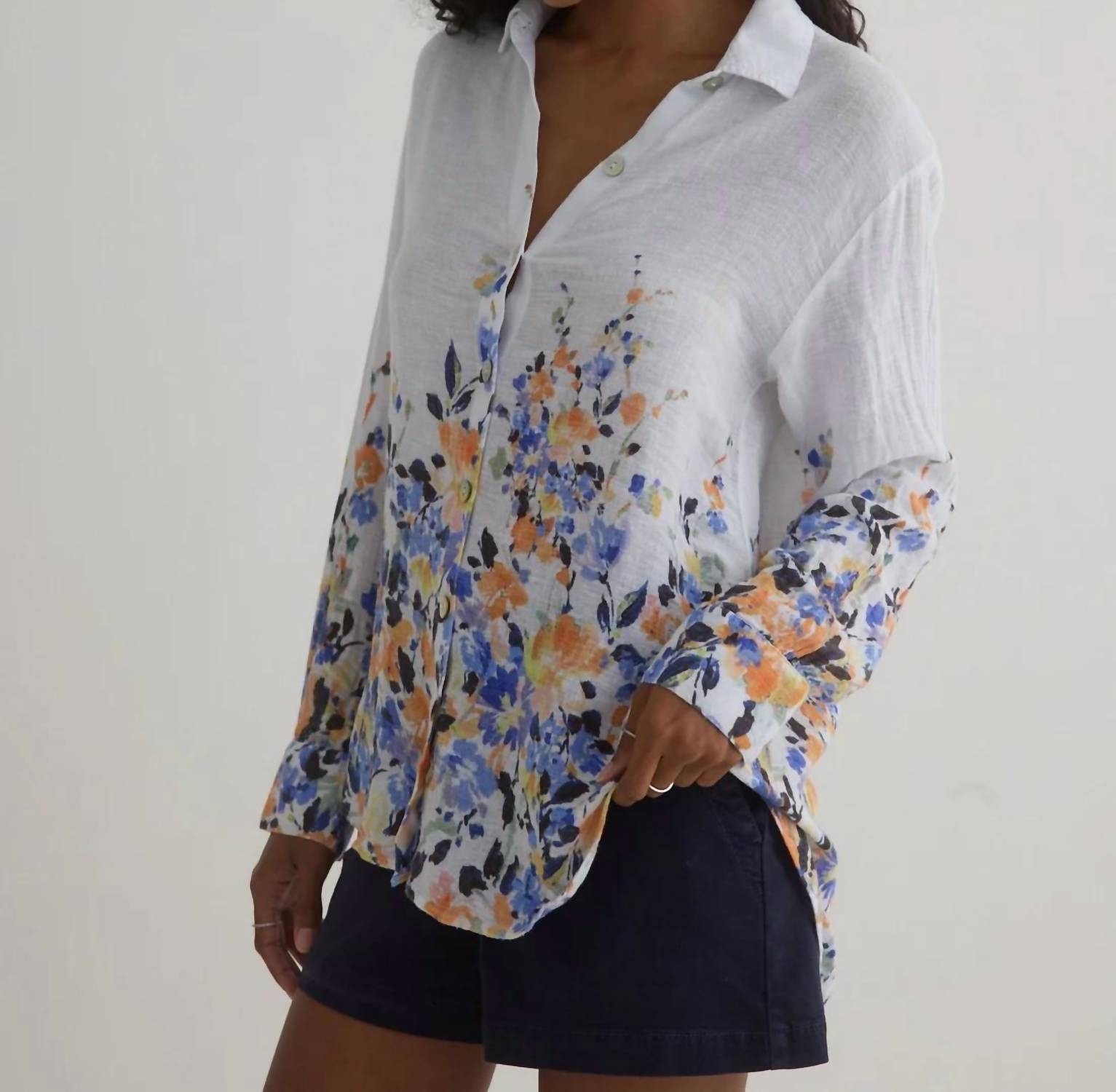 Bella Dahl - Long Sleeve Collared Button Front Shirt