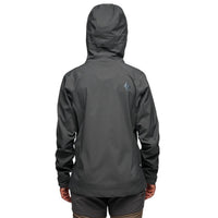 Black Diamond Highline Stretch Shell Jacket in anthracite - women's jacket - detail view
