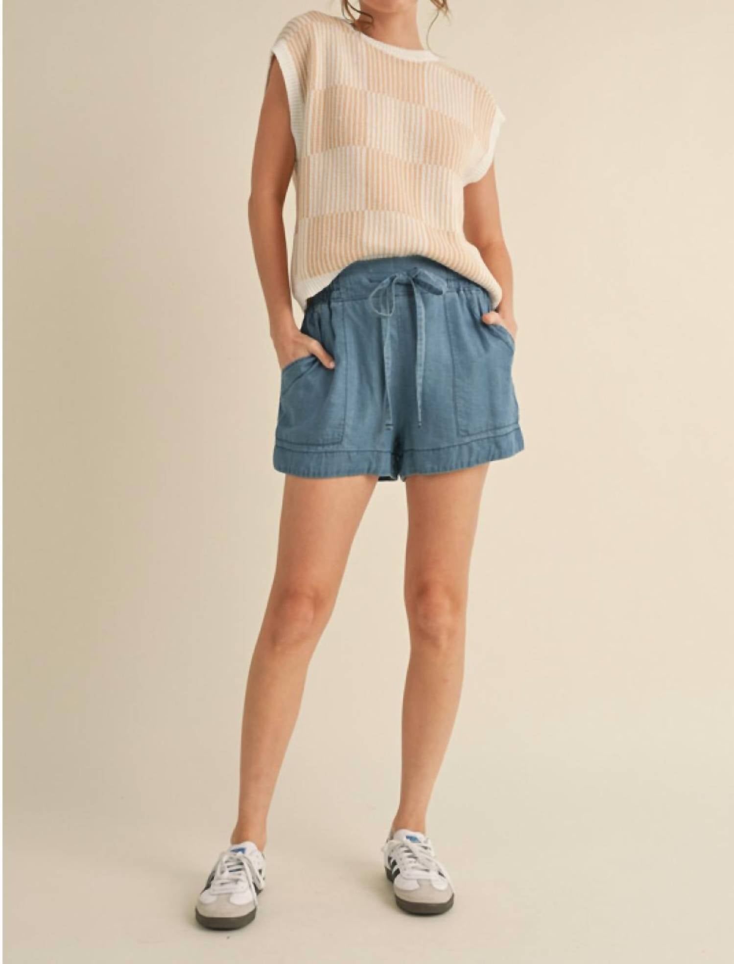 Jodifl - Washed Denim Shorts