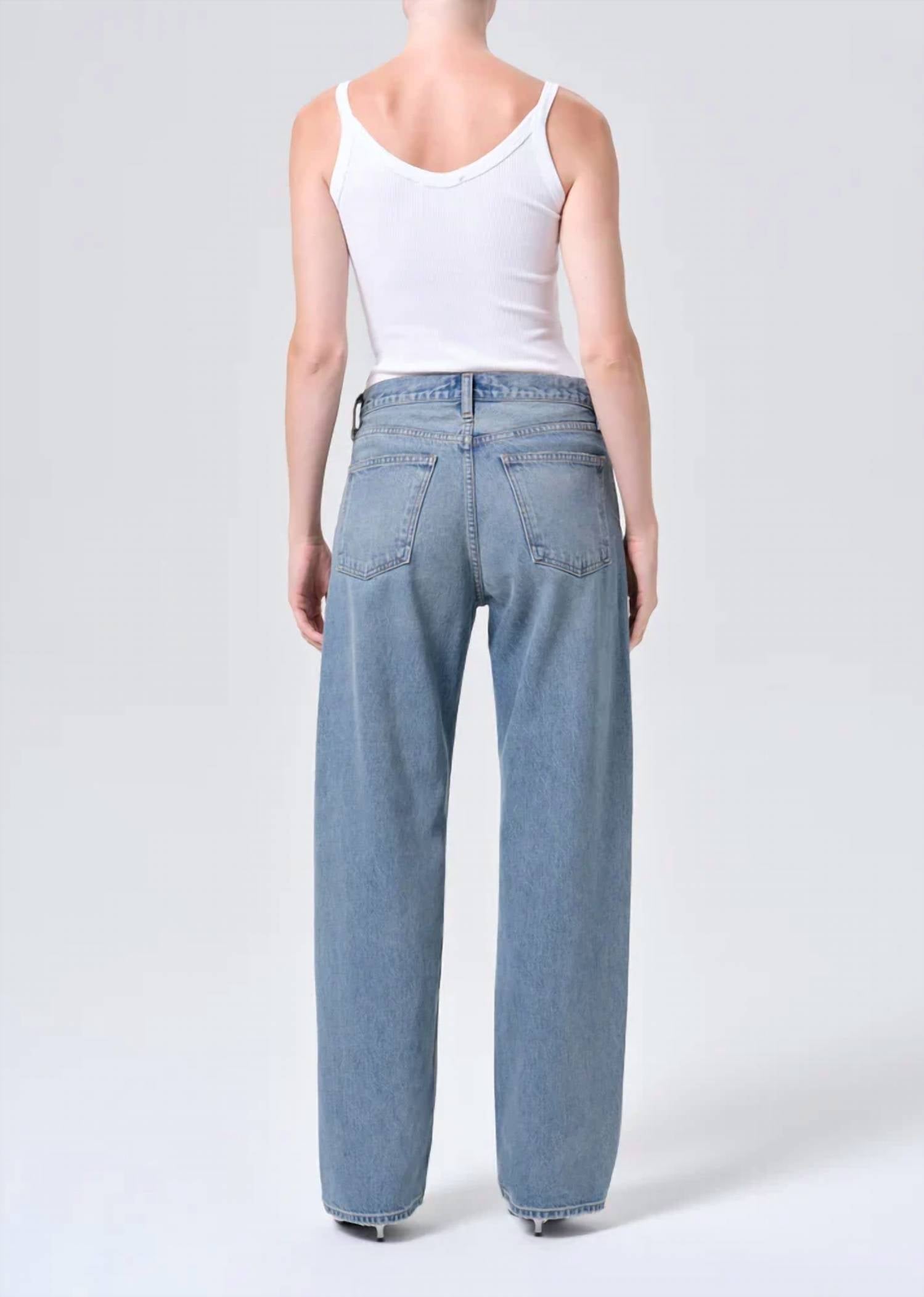 Agolde - Arc Criss Cross Relaxed Straight Jeans