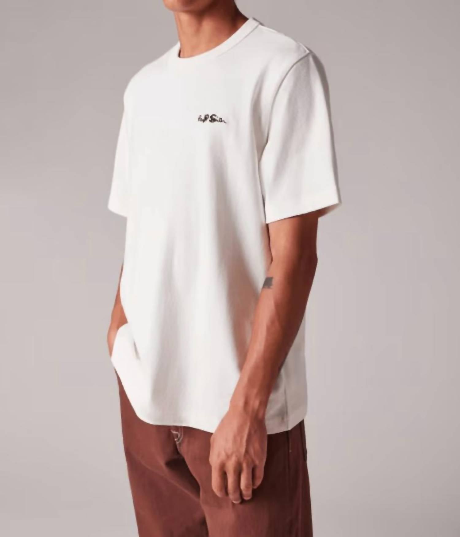 Paul Smith - Logo Embroidery Cotton T-shirt