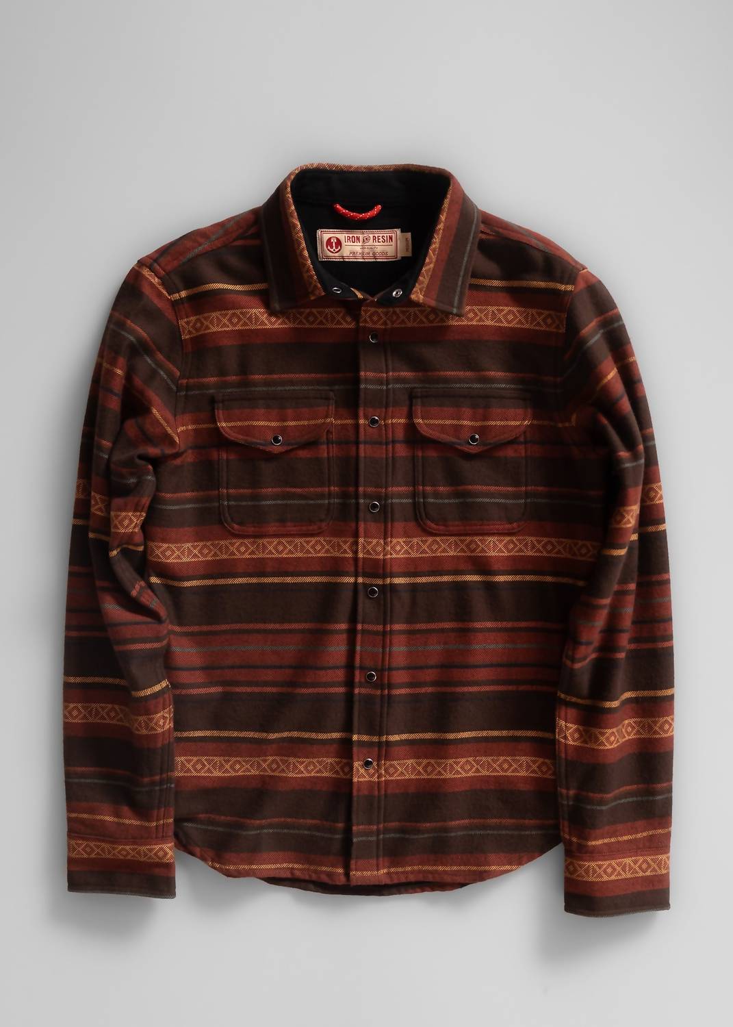 Iron & Resin Men's Flatland Shirt in brown - men's shirt - view 4