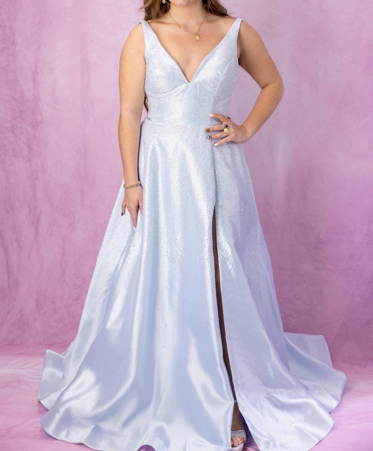 Sherri Hill - A-line Hot Fix Gown