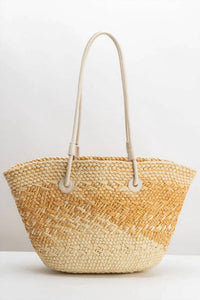 Melie Bianco - Women's Sunset Straw Vegan Tote Bag