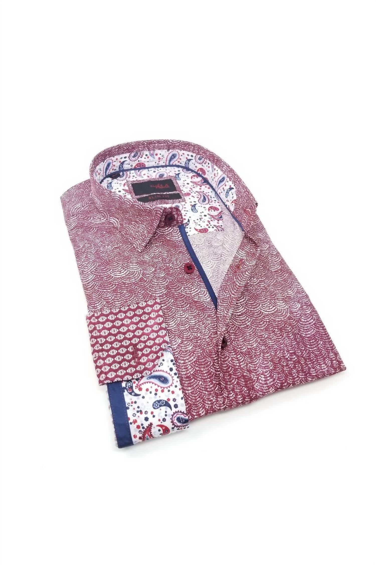 Eight X - Blended Button Down Shirt With Trim