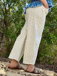Stitch & Co. - Floral Gypsy Fit Button Fly Pant