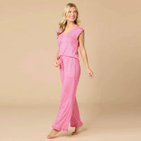 Softies - Dream Ruffle V-neck With Cropped Pants