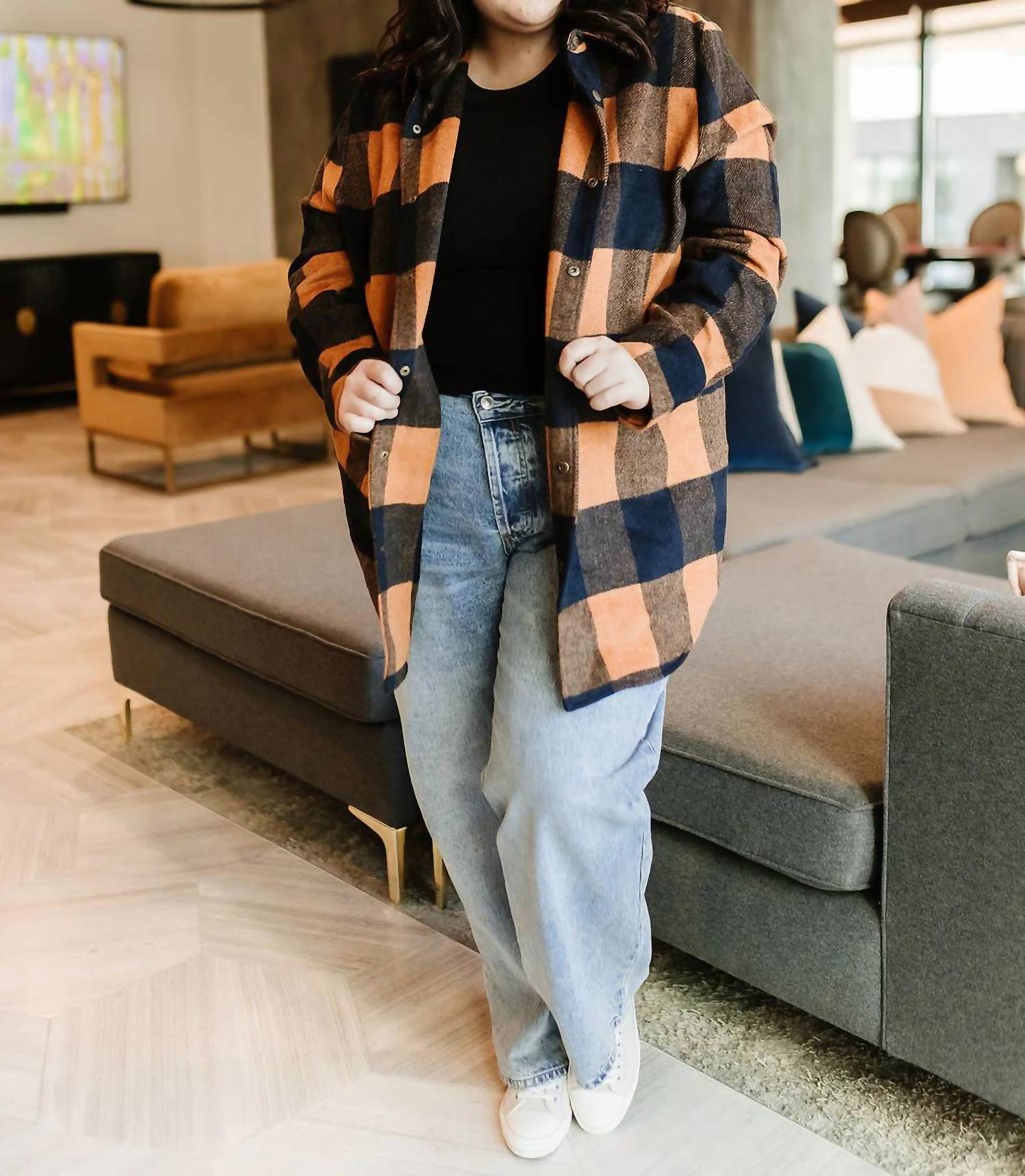 Ampersand Ave - Frankie Plaid Shacket