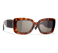 Chanel - Acetate Calfskin Square Polarized Sunglasses 5473qa - 11648