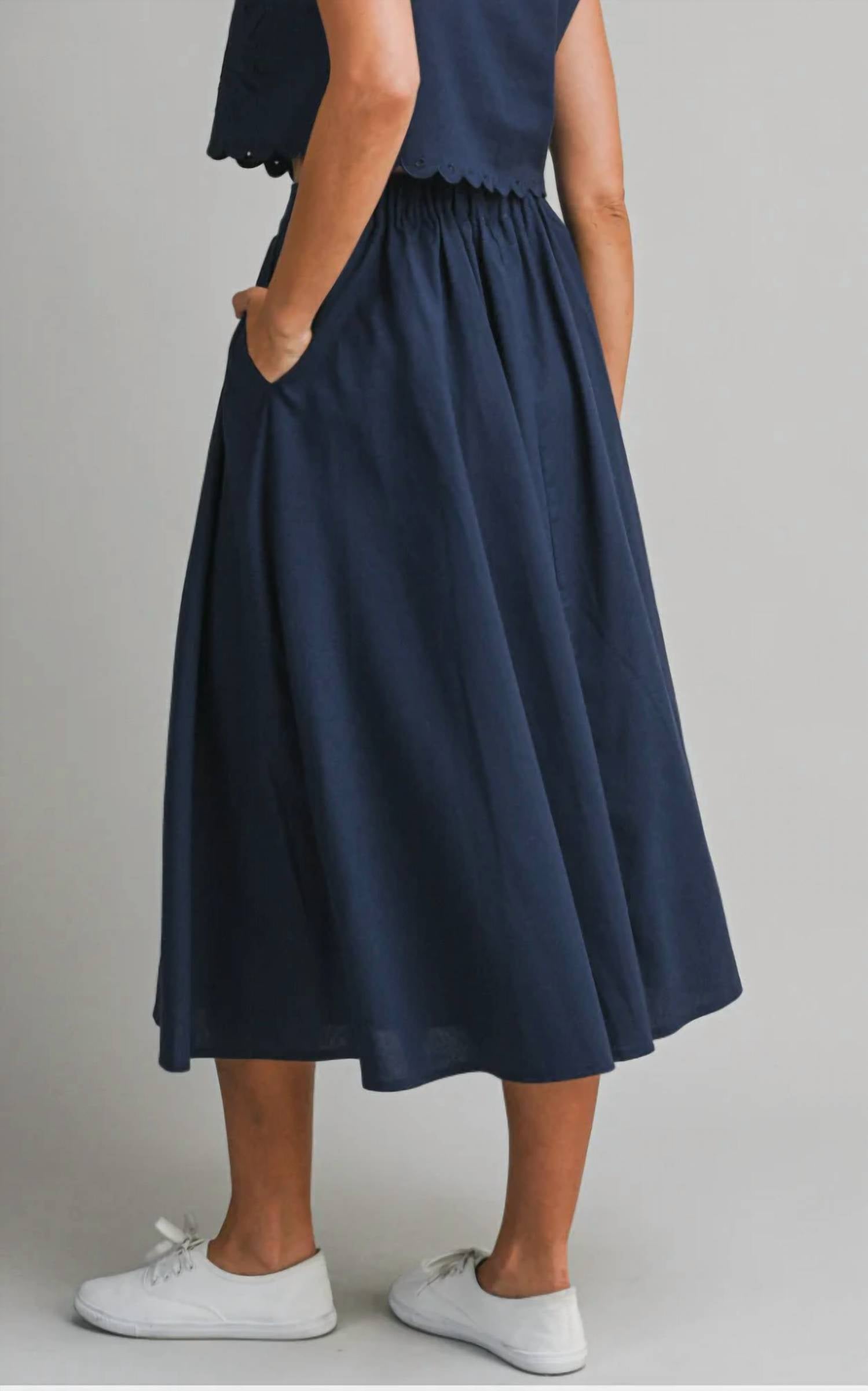 Mable - Pleated Midi Skirt