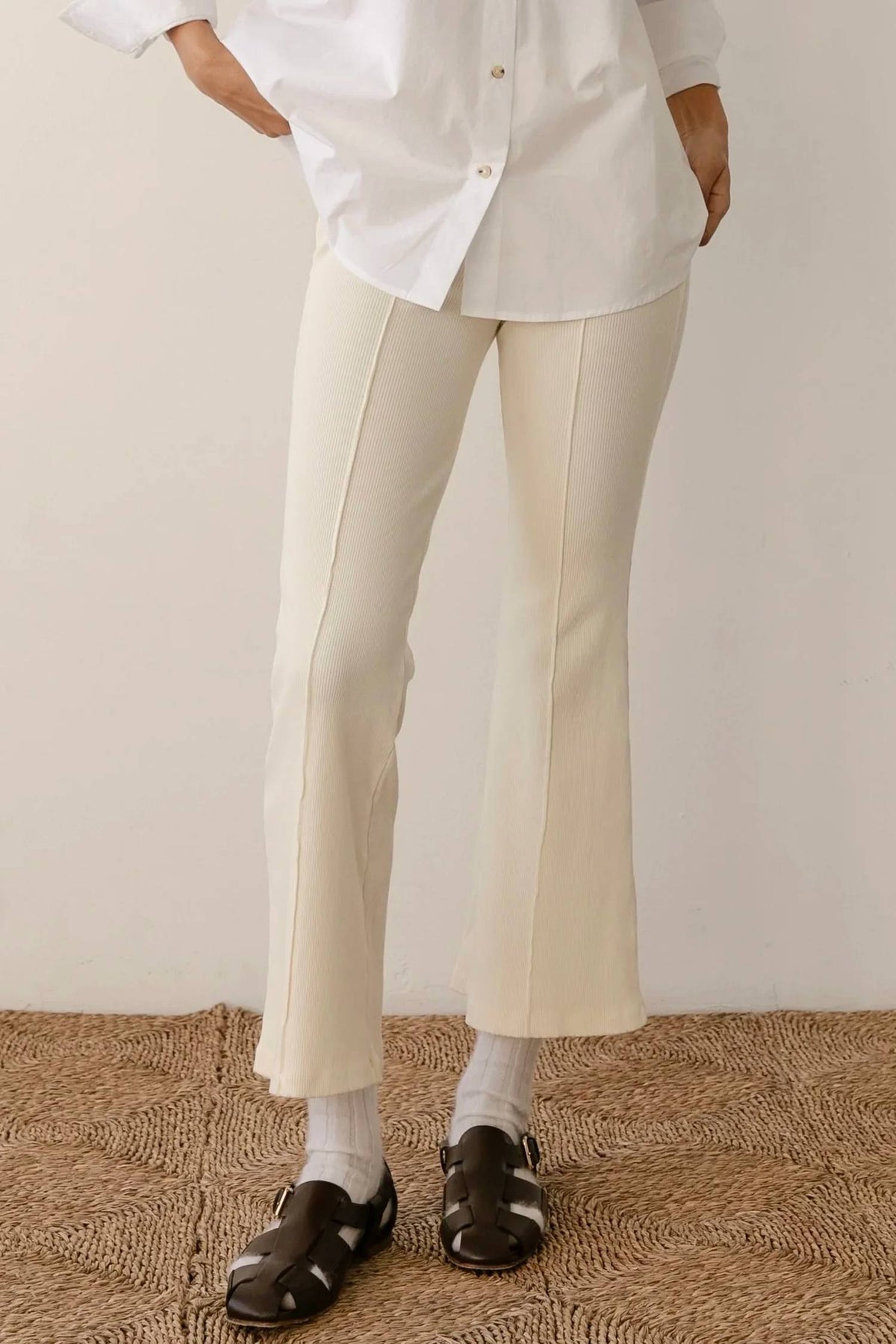Donni. - Rib Kick Flare Pants