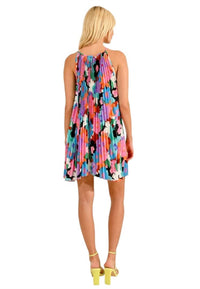 Molly Bracken - PLEATED FLORAL MINI DRESS