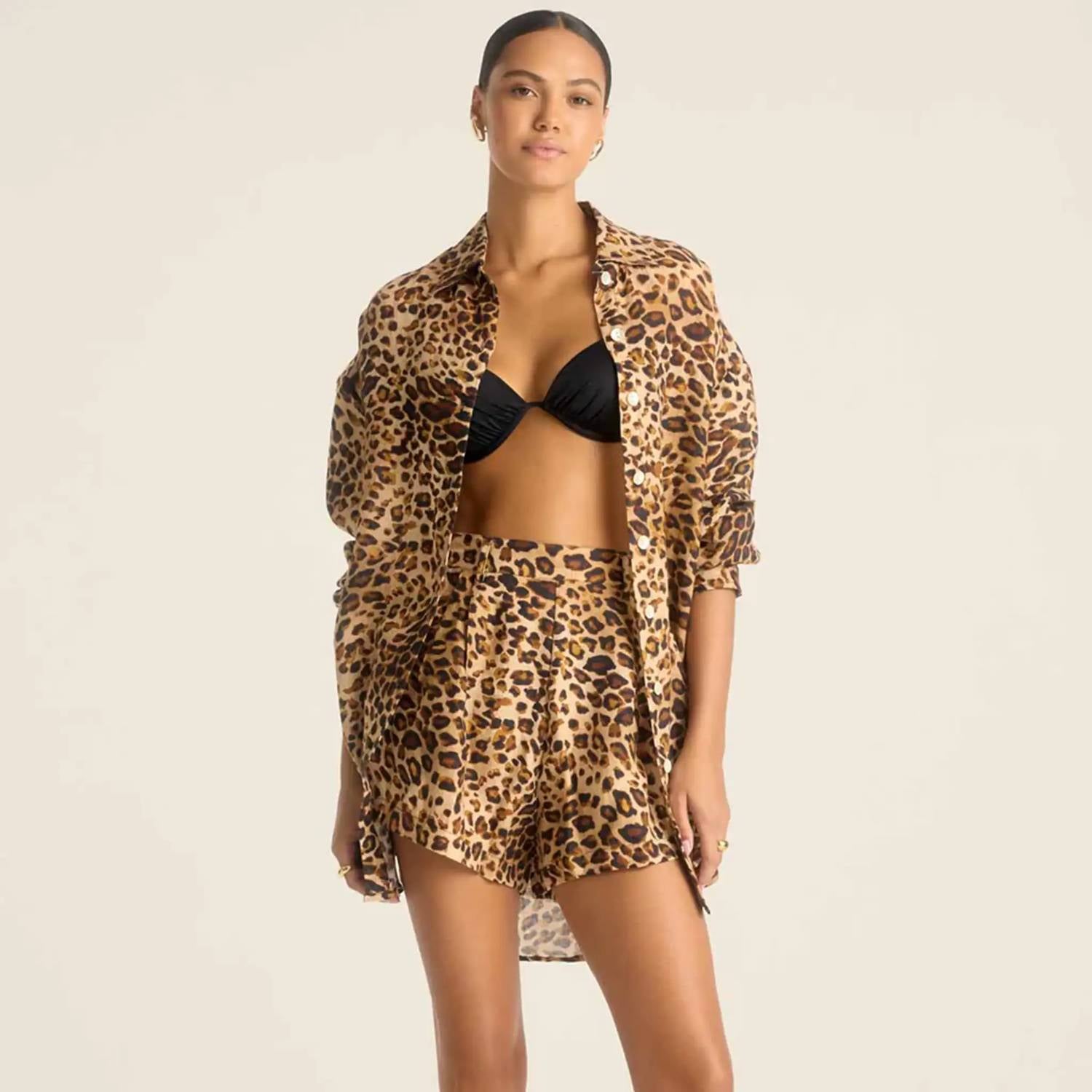 Vitamin A - Playa Linen Boyfriend Shirt