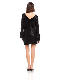 Fifteen Twenty - Laurel Bell Sleeve Sequin Mini Dress