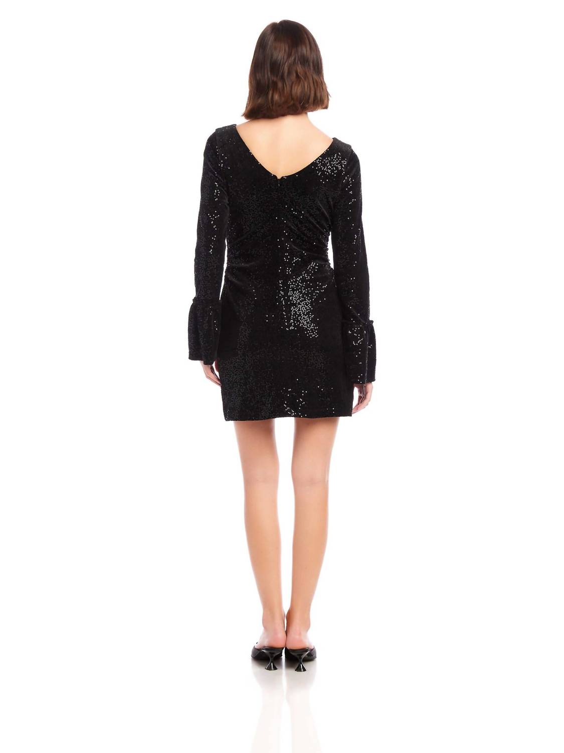 Fifteen Twenty - Laurel Bell Sleeve Sequin Mini Dress