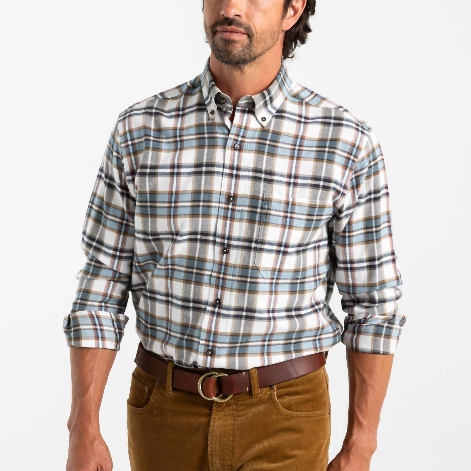 Duck Head - Cotton Flannel Plaid Long Sleeve Shirt