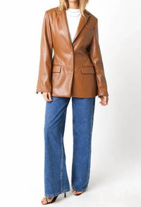 Olivaceous - Madelyn Button Down Blazer