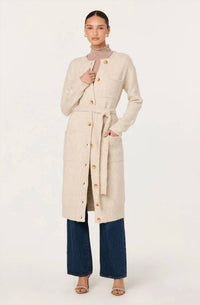 Astr - Meris Belted Longline Cardigan