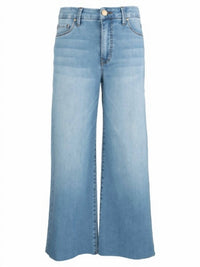 KUT FROM THE KLOTH Meg High Rise Wide Leg Raw Hem Jeans in deference light base wash - women's jeans - view 4