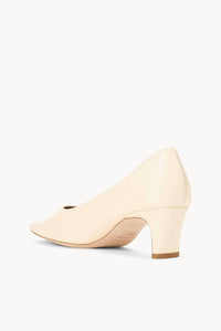 STAUD Women's Wally Leather Pumps in cream - women's heels - alternate view