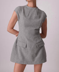 Line And Dot - Damson Mini Dress