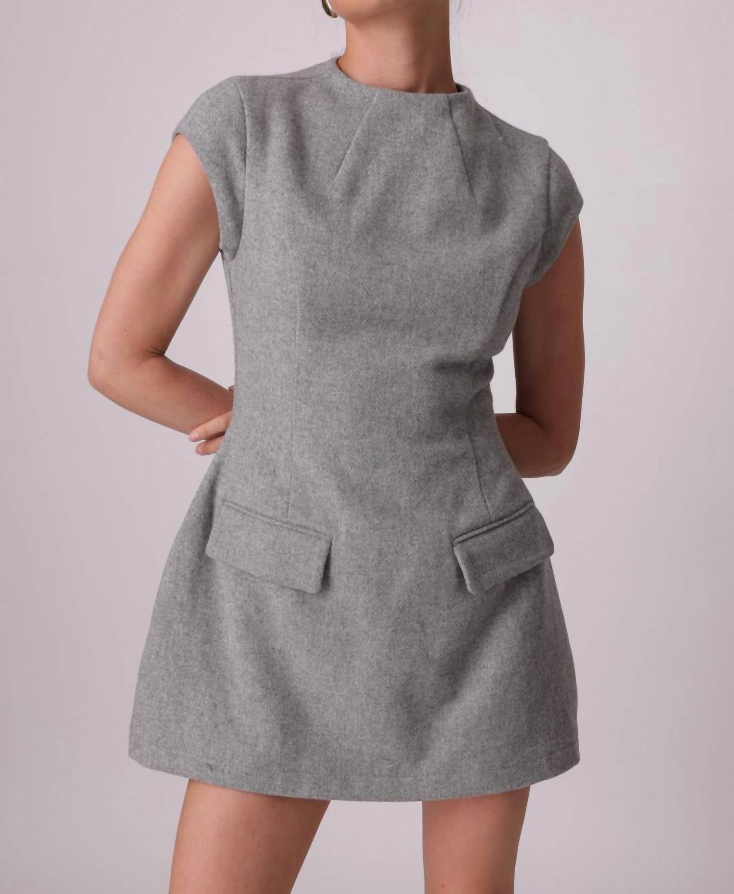 Line And Dot - Damson Mini Dress