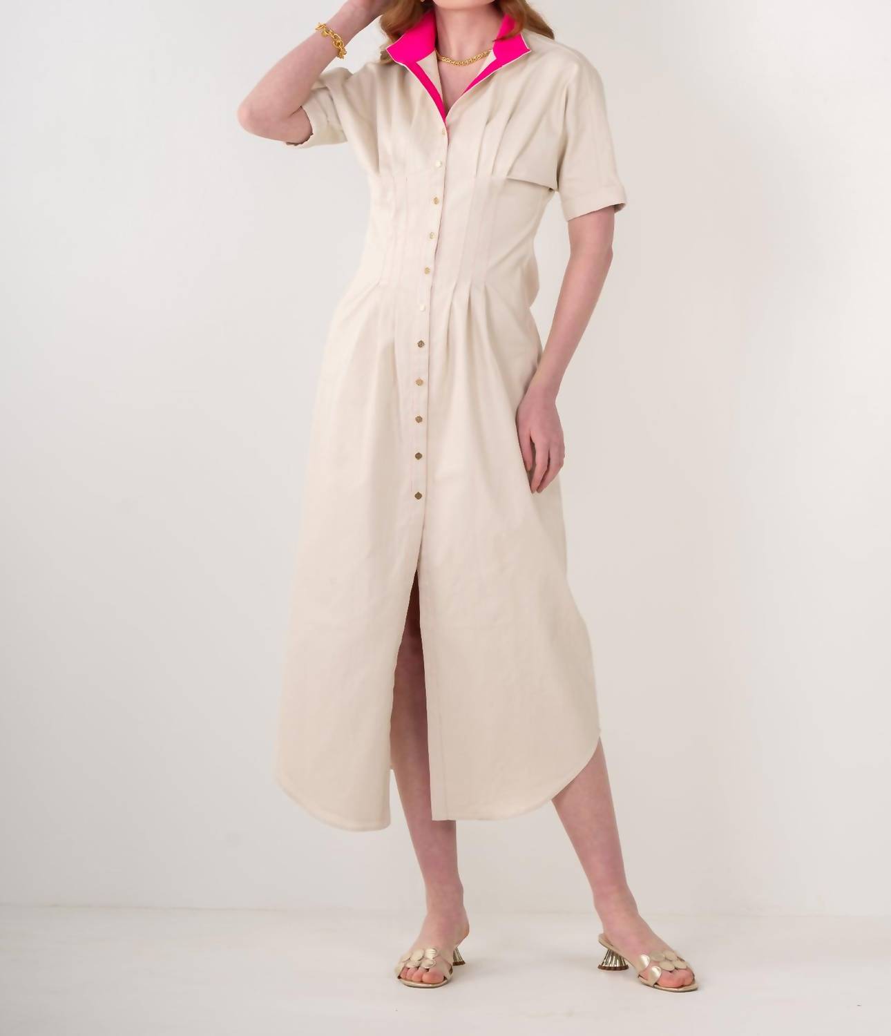 Emily Mccarthy - Georgia Short Dolman Sleeves Dress