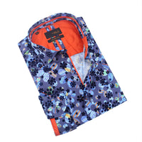 Eight X - Floral Flocking Button Down Shirt