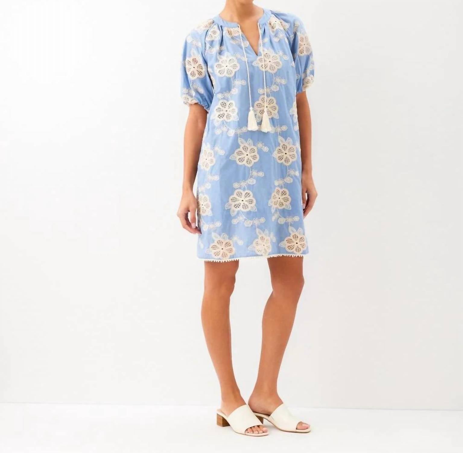 Karen Kane - Puff Sleeve Tassel Dress