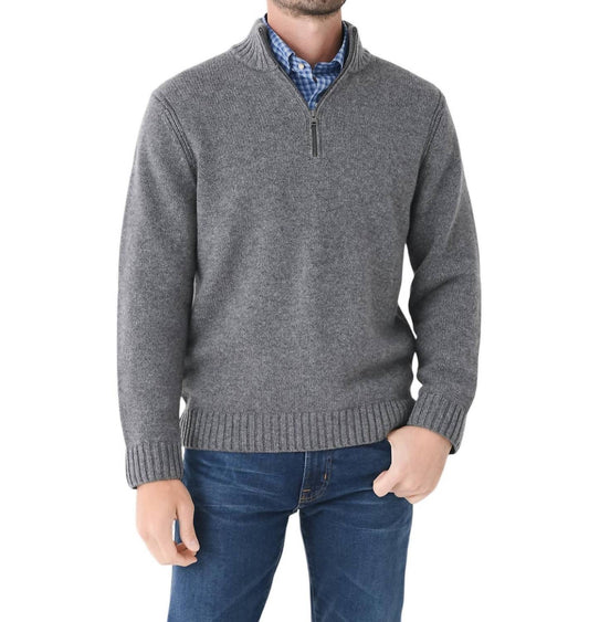 Vince - Relaxed Quarter-Zip Sweater