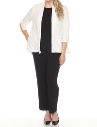 Joseph Ribkoff - Textured Open Front Cover Up