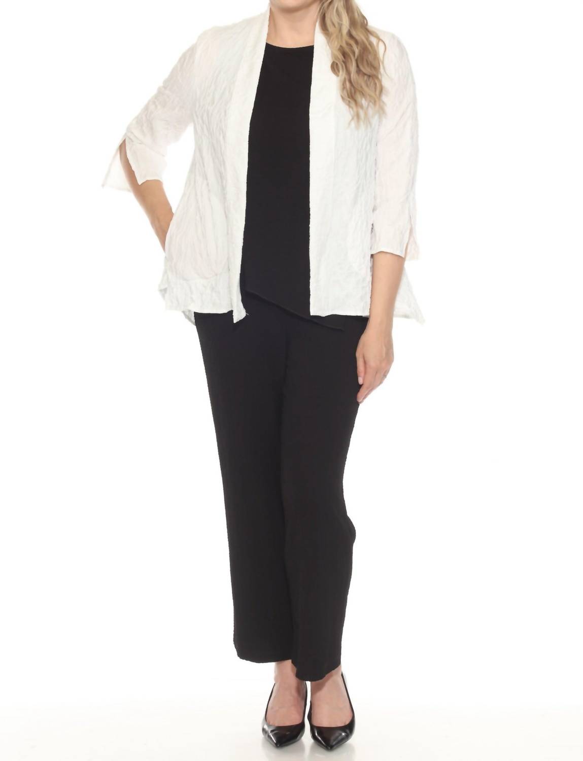 Joseph Ribkoff - Textured Open Front Cover Up