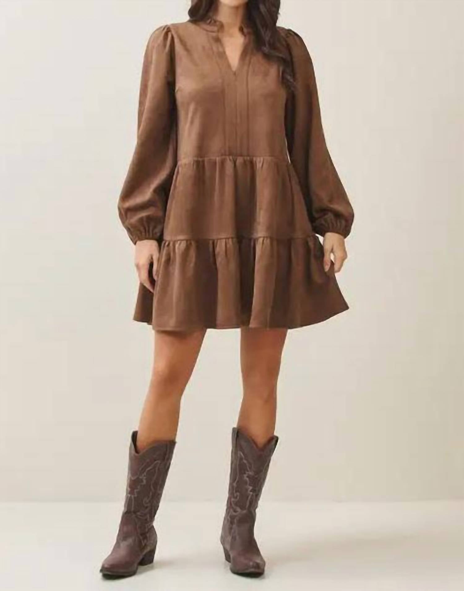 Able - Sally Tiered Long Sleeve Dress