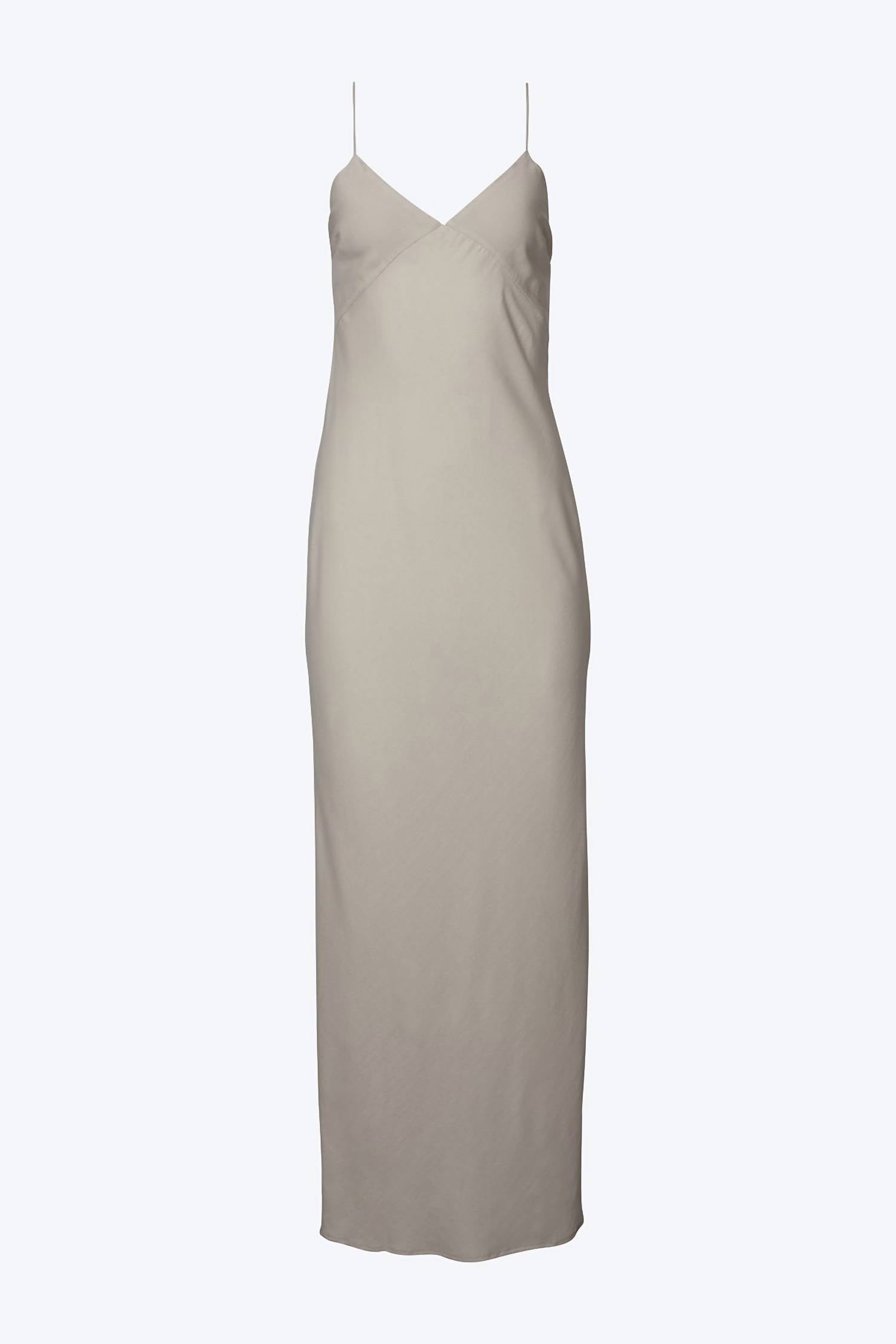 FLORENT SILK-COTTON CREPE SLIP MAXI DRESS