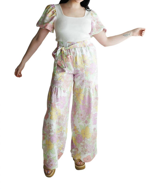 Current Air - Floral Wide Pants