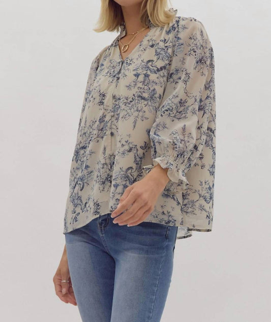 Entro - Floral Print Blouse