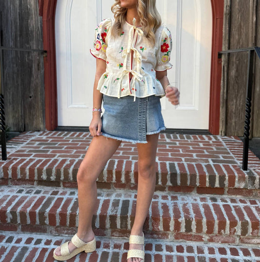 Papermoon - Can’t Compare Denim Skort