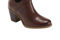EARTH Women's Lina Austin Wide Ankle Boots in mahogany - women's shoe