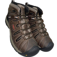 Keen Men's Flint Ii Waterproof Steel-Toe Work Boot in brown - men's boots - detail view
