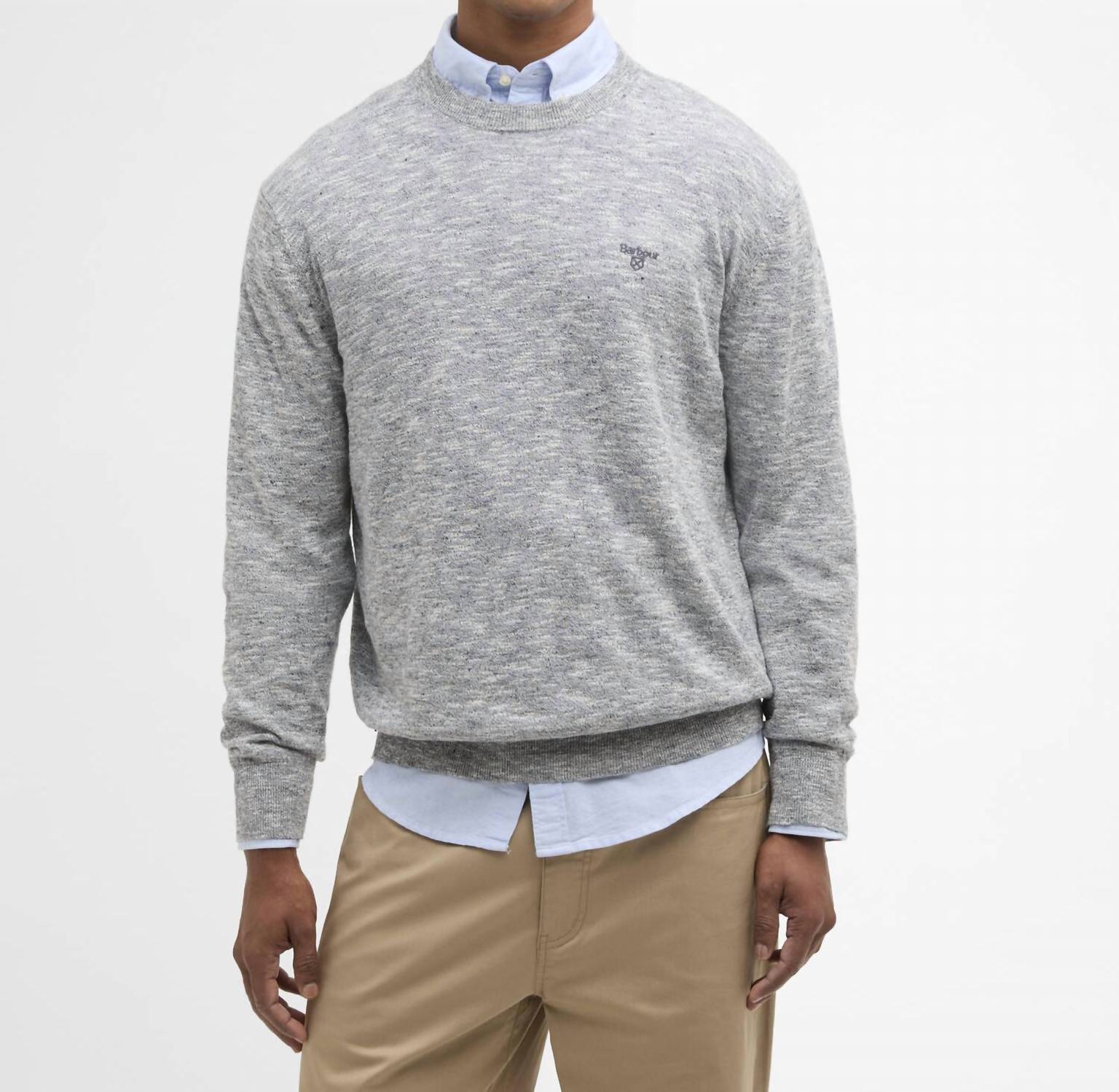 Barbour - Flaxby Linen Blend Crew Neck Sweater