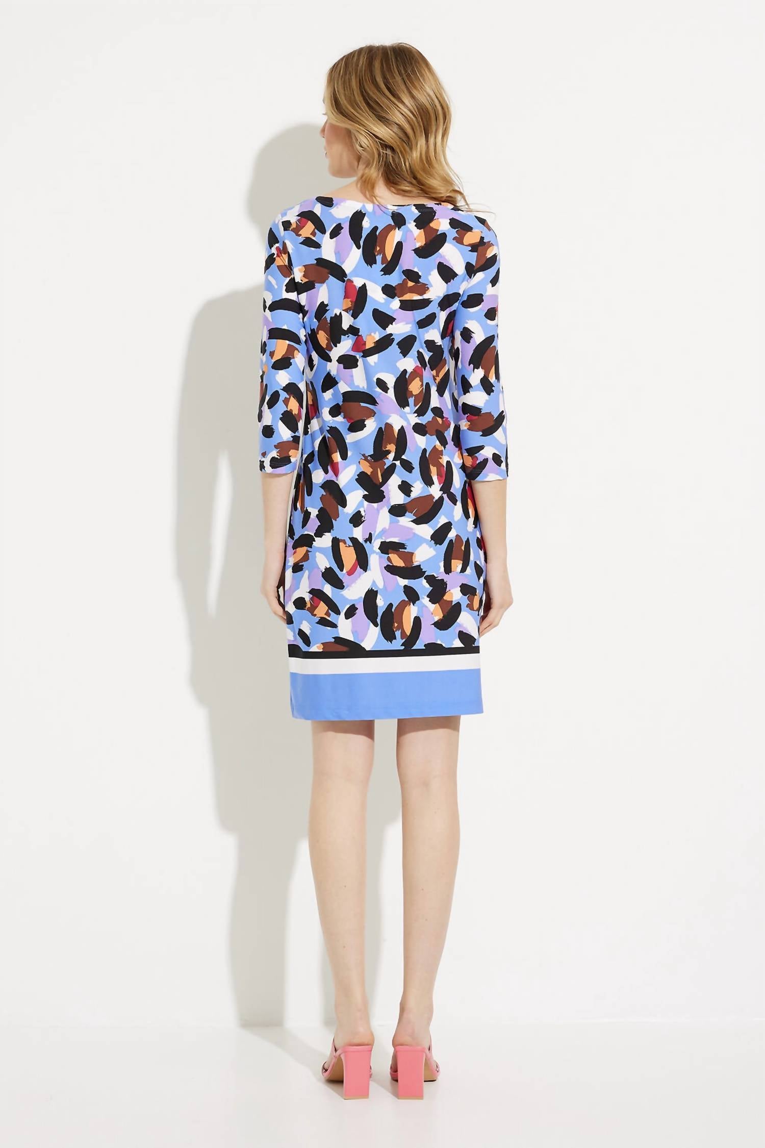 Joseph Ribkoff - Button Shoulder Print Dress