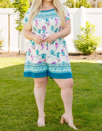White Birch - Little Boho Moment Floral Romper