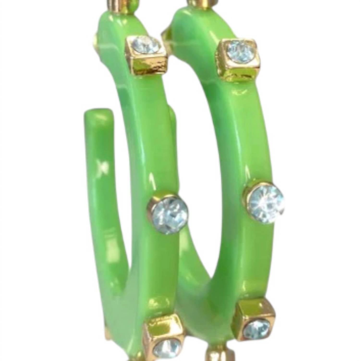 Smith & Co - Women's City Girl Jewel Hoop Earring